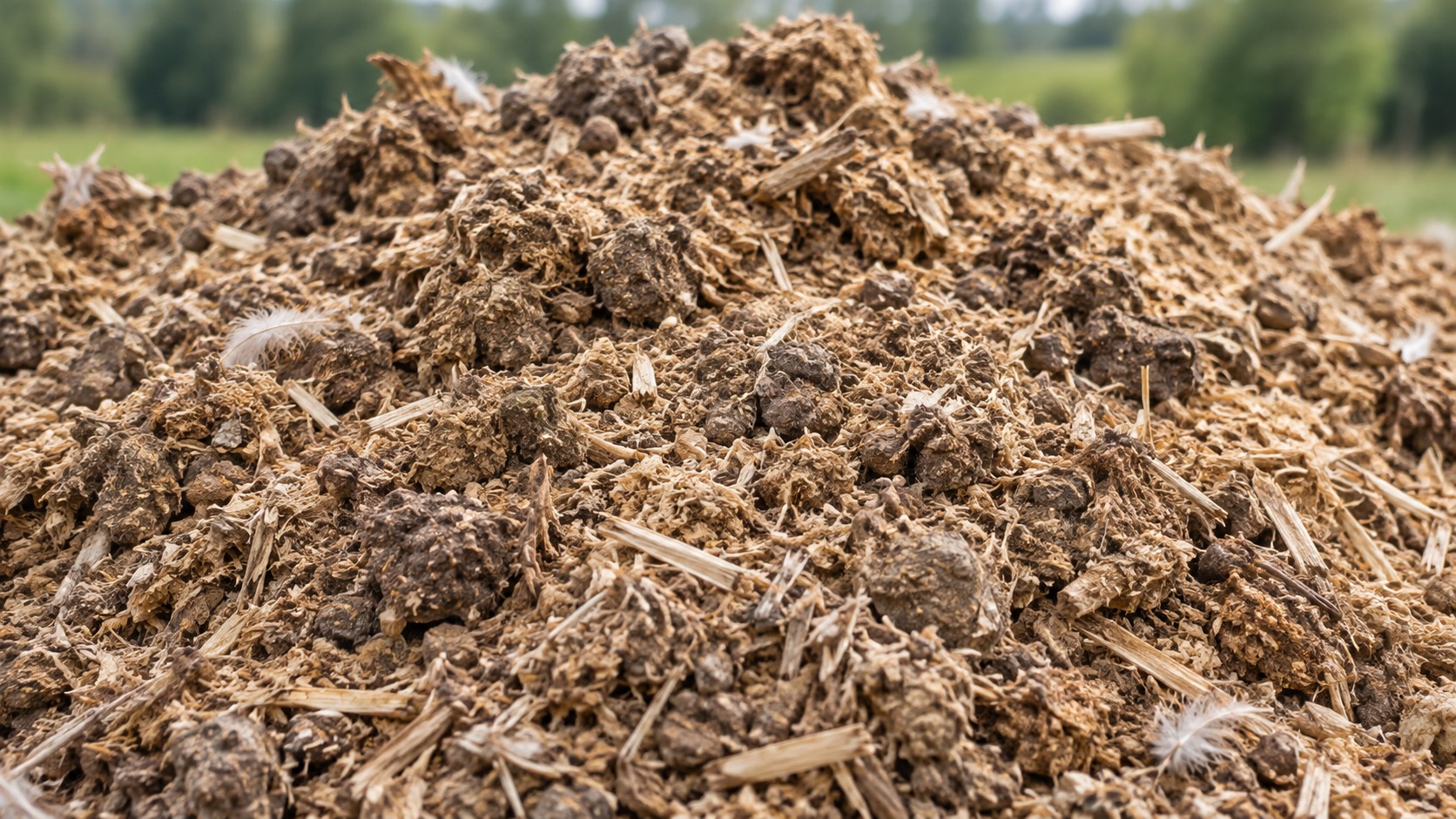 Illustration of poultry waste